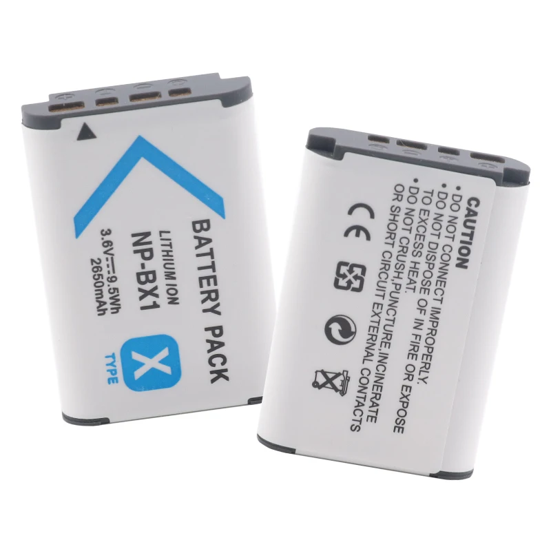 2 шт. 2650 мА/ч NP-BX1 Батарея для Sony sony Стандартный HDR-AS200v AS15 AS100V DSC-RX100 X1000V WX350 |