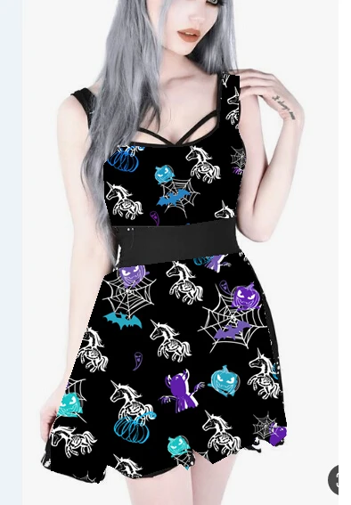 Женское готическое платье в стиле паутина черного размера плюс вечернее