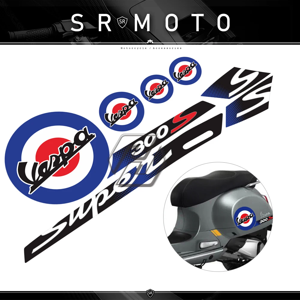 

Motorcycle Reflective Decal Case for Piaggio Vespa GTS 300 Super Sport