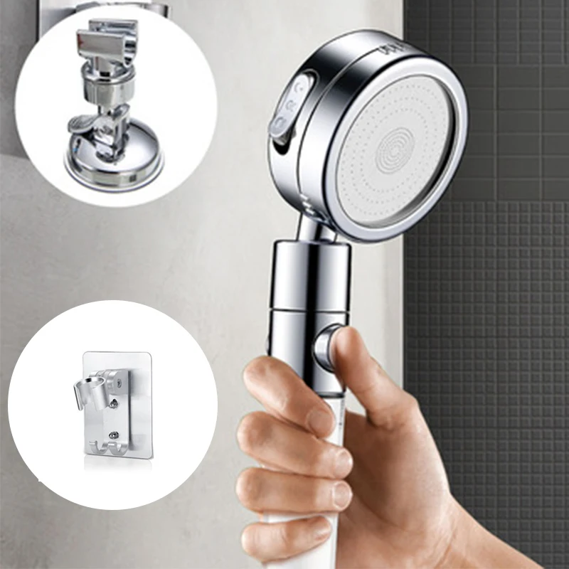 

Strong Adhesive Shower Head Holder Bathroom Suction Cup Adjustable Removable Handheld Brass Shower Head Wall Mount Home Supplies