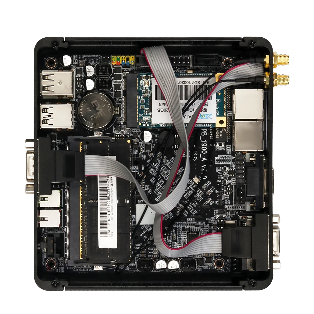 Мини ПК без вентилятора YCSD Dual LAN 2 * COM Intel Pentium J2900 41 GHz Gigabit Windows 7/8/10 WIFI HDMI USB мини
