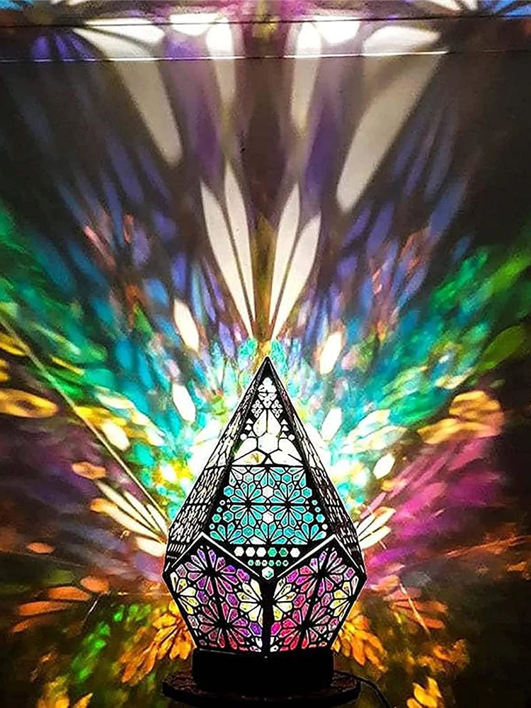 Напольная пластиковая лампа в богемном стиле светодиодный ночсветильник для