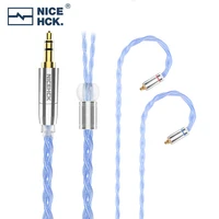 nicehck blueday cable 6n silver plated occ earphone upgrade wire 3 52 54 4mm mmcx2pinqdc pin for lofty topguy mk3 x7 zas nra