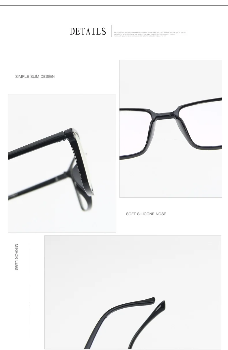 New Classic Square Eyeglasses Frame Men Brand Designer Fashion Women Decoration Optical Glasses males