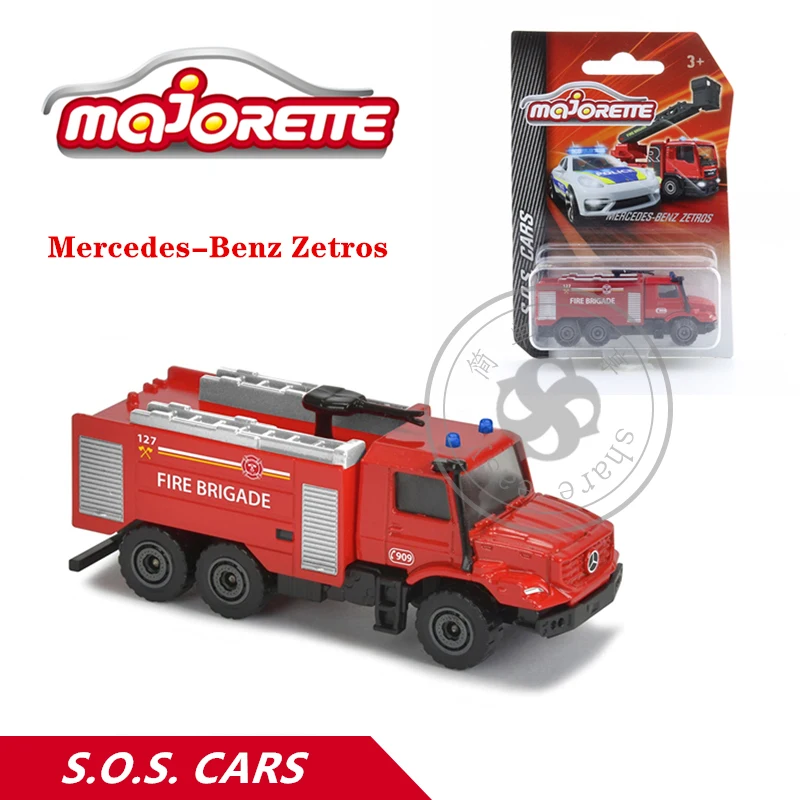 

Majorette 1/64 S.O.S. Серия BENZ ZETROS Автомобиль Горячий поп дети игрушки Моторные Машины литье под давлением металлическая модель