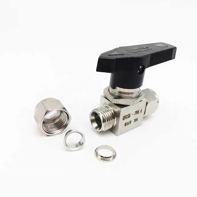 Гидравлическая труба из нержавеющей стали SS 304 шаровой клапан с внутренней