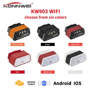 EML327 OBD2 Wifi V 1,5 автоматический диагностический сканер ODB 2 Автосканер Konnwei KW903 ELM 327 Wi-Fi OBD2 Bluetooth адаптер для Iphone