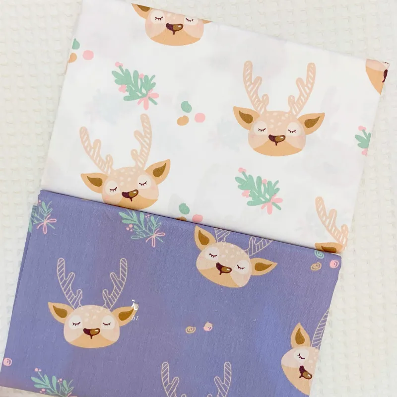 Простыня с принтом хлопковая ткань 100% хлопок саржевая сделай сам для шитья