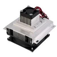 dc 12v thermoelectric peltier refrigeration cooler semiconductor air conditioner cooling system with cooling fan diy