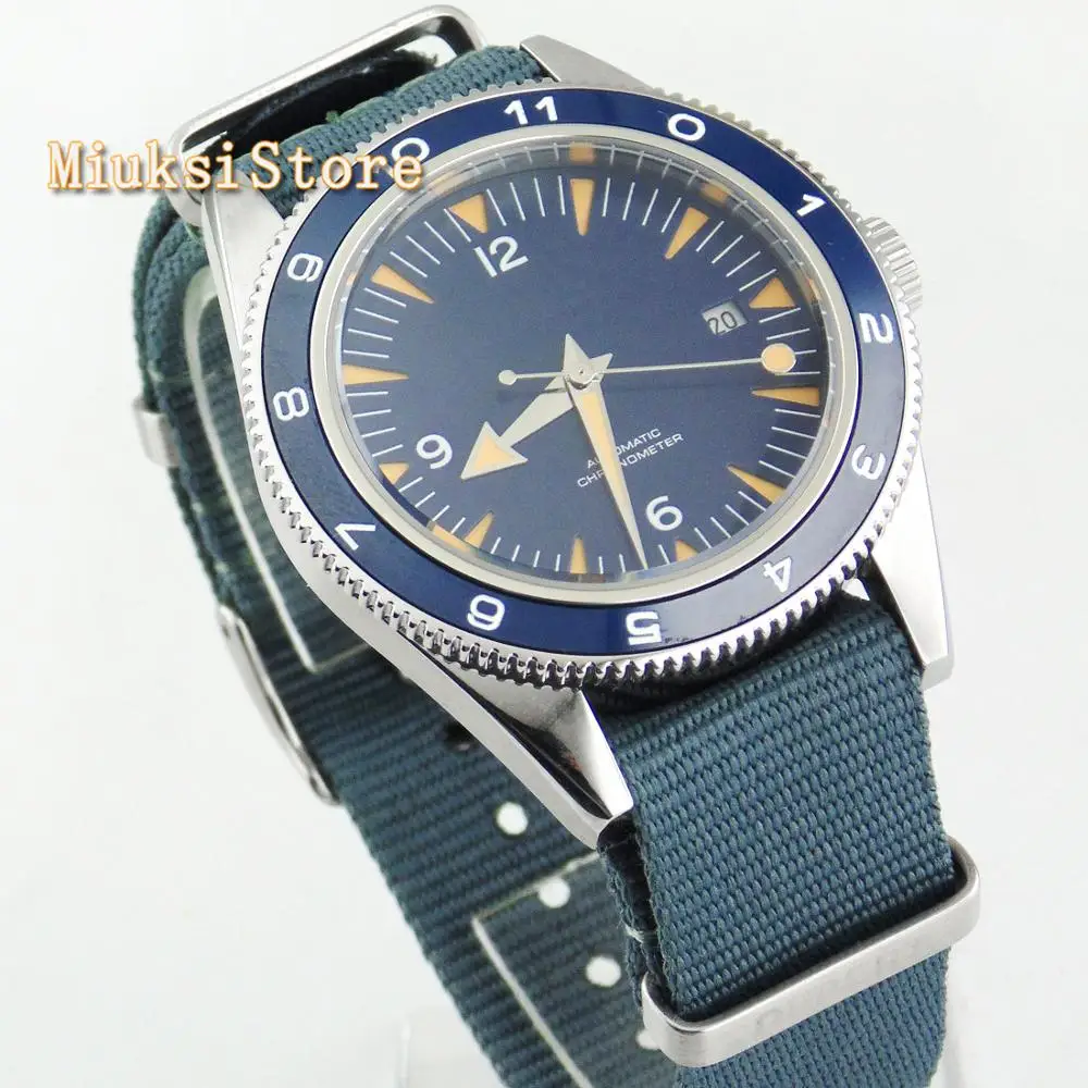 Часы мужские механические с сапфировым стеклом 41 мм 190-N | Наручные часы