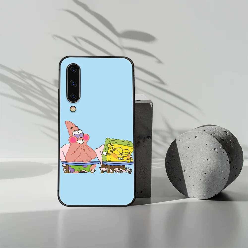 

sponge Patrick Star cute Cartoon Phone Case Cover For Samsung Galaxy A10 A11 A20 E A21 A30 A40 A50 A51 A70 A71 A81 S black Prime