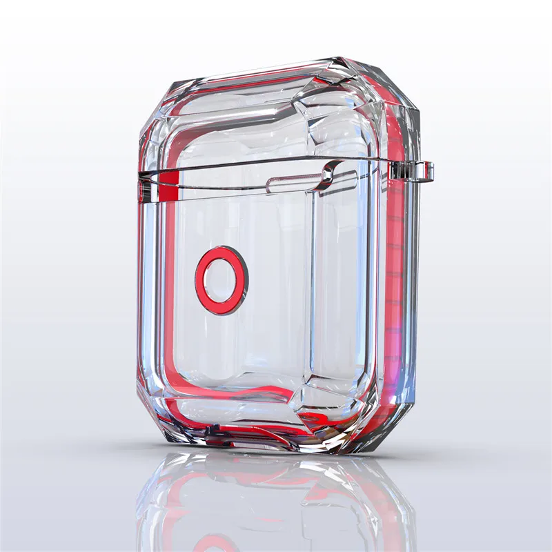 2nd Gen 2019 Red Для Apple AirPods2 чехол-сумка прозрачный мягкий силиконовый противоударный защитный чехол для AirPods 2 Earpods чехол аксессуары - Цвет: 2nd Gen 2019 Red