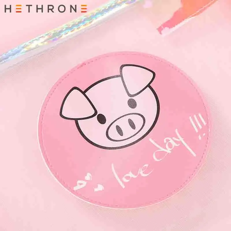 Большая кавайная сумка hetron 1 шт. чехол для письма с розовой свиньей школьные