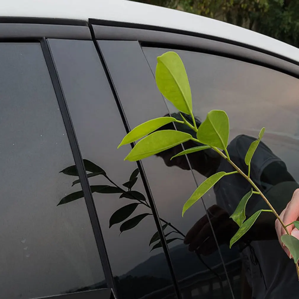

B-Pillar Sticker Carbon Fiber Durable Decorate Your Car Personlized Sticker Practical Portable Sticker