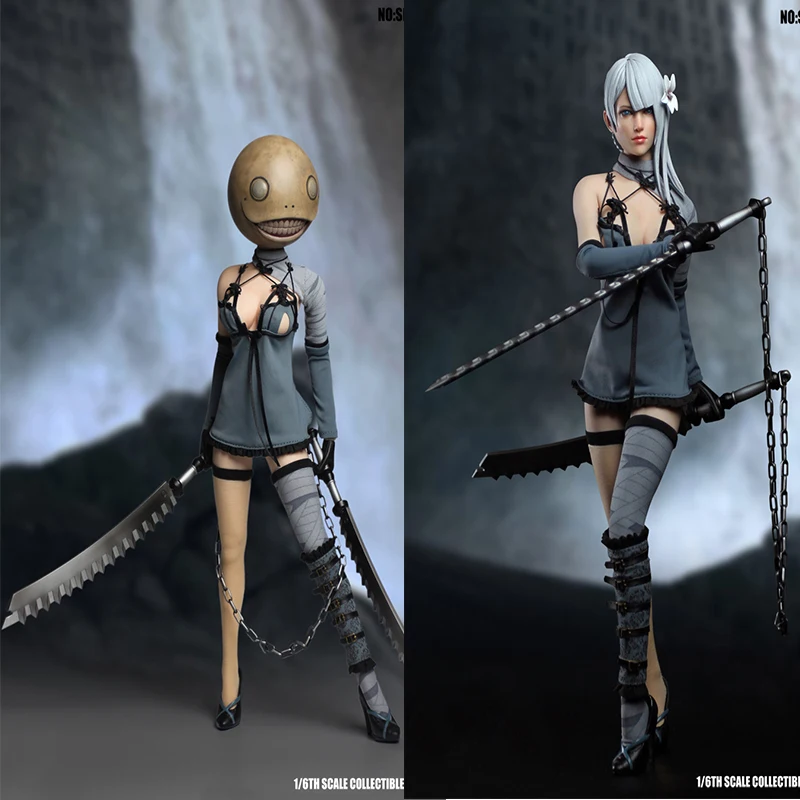 

1/6 Cosplay Sexy Female Figure Accessory Underwear Warrior Clothes Suit Double Heads for 12'' Action Figure Body