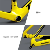 2020 Ican Popular Customize Design Carbon T800 Road Bicycle Frame With BB86 front 160mm rear 140mm 700x28C Max Tire