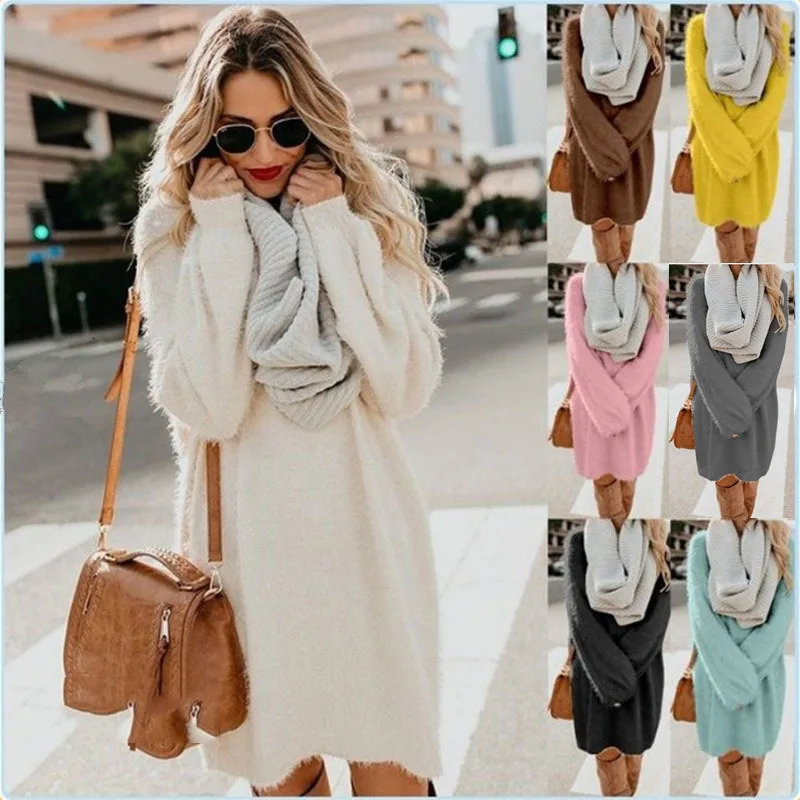 New autumn and winter sweaters pregnant dress female long-sleeved thick knit girl tight maternity | Мать и ребенок
