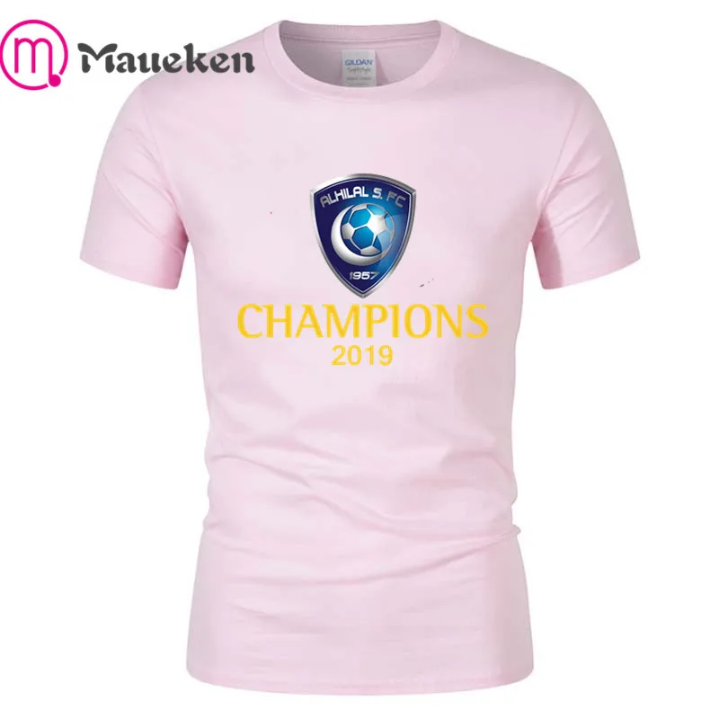 Al Hilal Al-Hilal champions, забавная Мужская футболка, модная, хлопок, хип-хоп футболка, топы, футболки, брендовая одежда - Цвет: 5