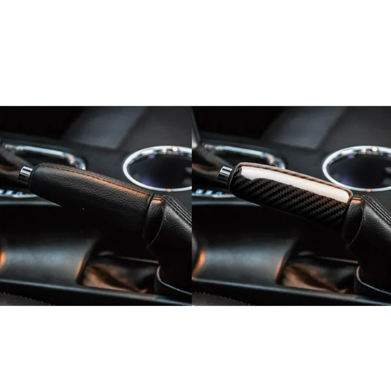

Fit for Ford Mustang Carbon Fiber Handbrake Rod Cover Interior modification car accessories