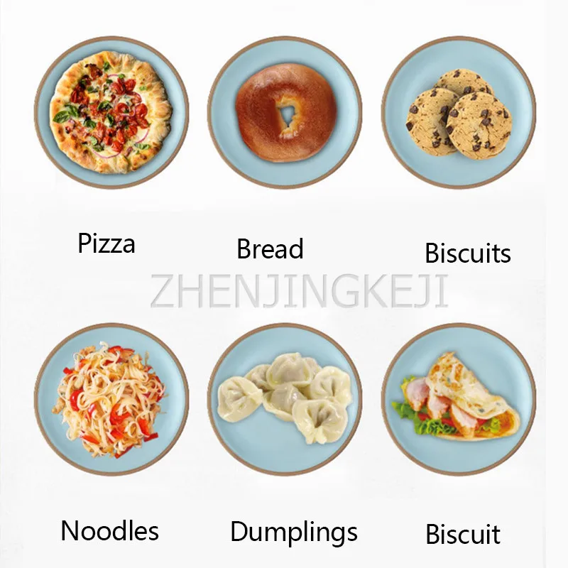 

220V Electric Dough Mixer Home Automatic Small Desktop Multi-function Stainless Steel Cook Machine Food Mixing Kitchen Appliance