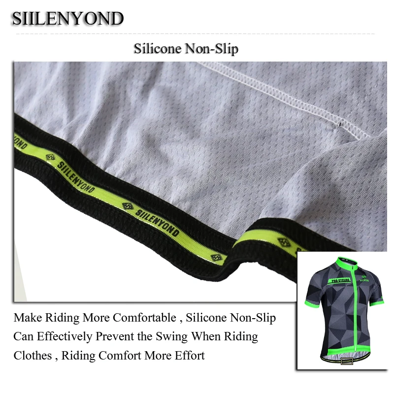 

SIILENYOND Pro Team Cycling Jersey 2021 Men Summer Bicycle Jersey Racing Sport MTB Bike Jersey Breathable Cycling Shirt Maillot
