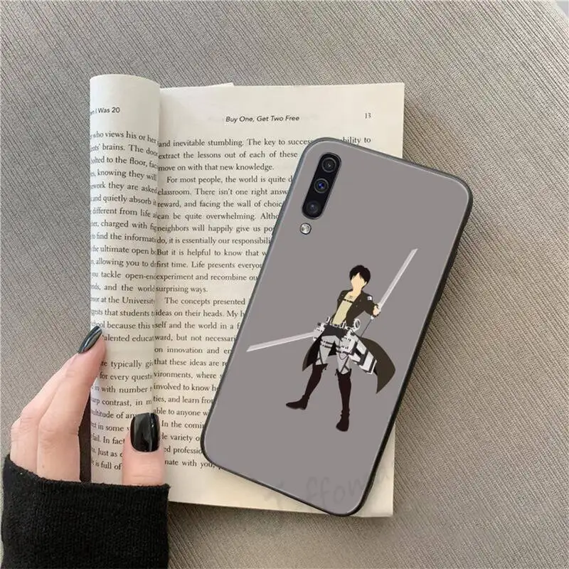 

Attack on Titan Anime Phone Case For Samsung galaxy A S note 10 7 9 20 30 31 40 50 51 71 21 s ultra