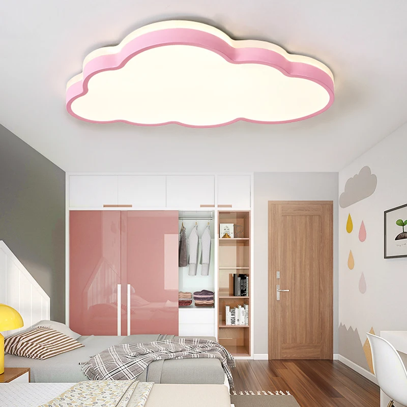 $85.79 Cloud Children's Room Ceiling Lamp LED Lights Sluces Led Room Decor Chandelier Luminaire Bedroom Lampy Sufitowe Infantil HXD-056