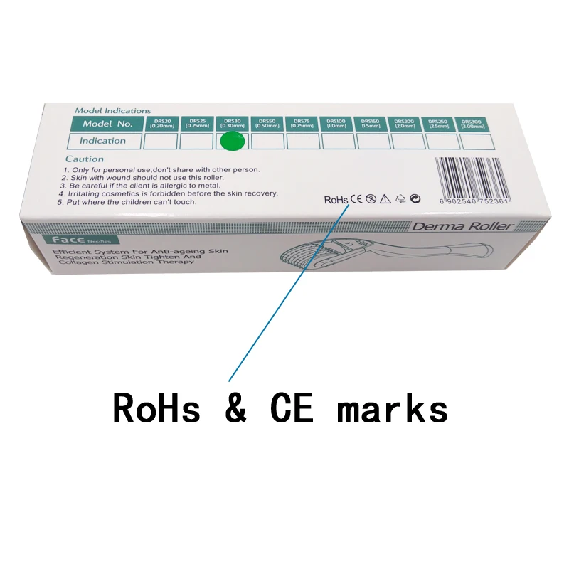 DRS 192 настоящие иглы микро Дерма ролик мезороллер микроиглы уход за кожей