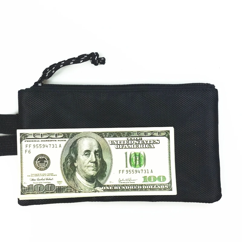 Мужская сумочка кошелек на молнии черная тонкая Сумочка клатч из Оксфорда мини