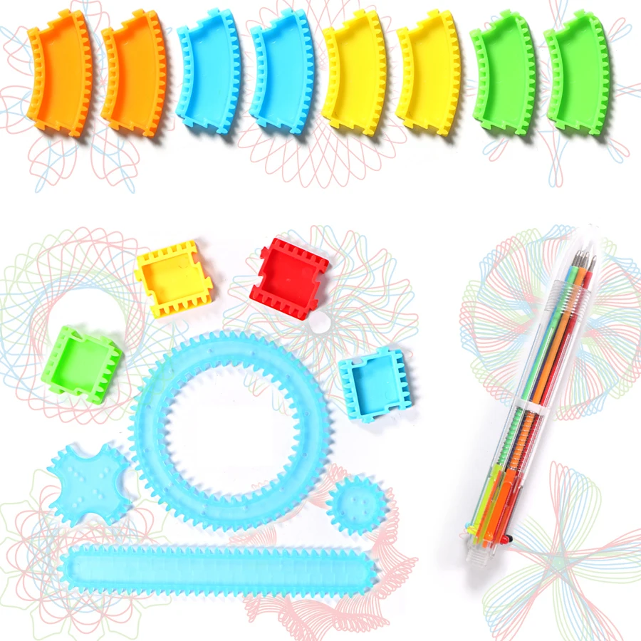 Набор для рисования Спирограф enfant 22 шт. переплетение передач & колеса дизайн