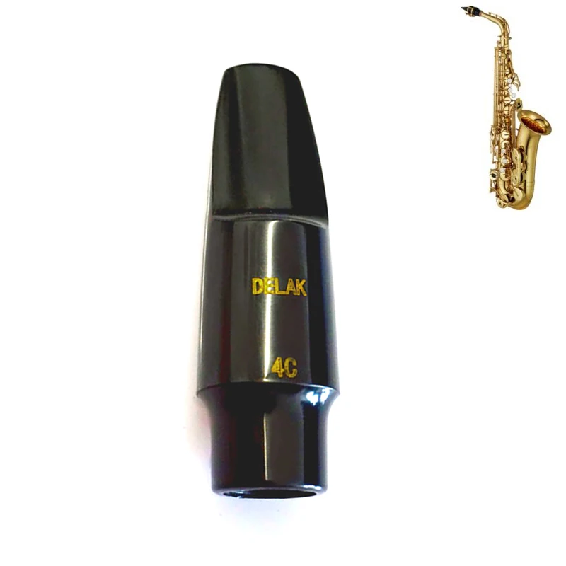 Alto 4C Mouthpiece 1 шт. французский стиль 4C бакелитовый саксофон мундштук для саксофона мундштук для альт тенор сопрано саксофон популярный Джаз Музыкальный стиль - Цвет: Alto 4C Mouthpiece