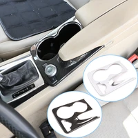 car silver carbon fiber abs console water cup holder frame cover trim for mercedes benz glk x204 2008 2015