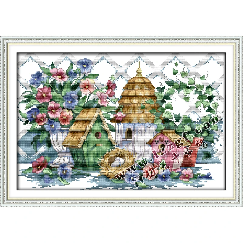 

Everlasting Love Summer Home Chinese Cross Stitch Kits Ecological Cotton Stamped 11 14 CT DIY Gift New Year Decorations For Home