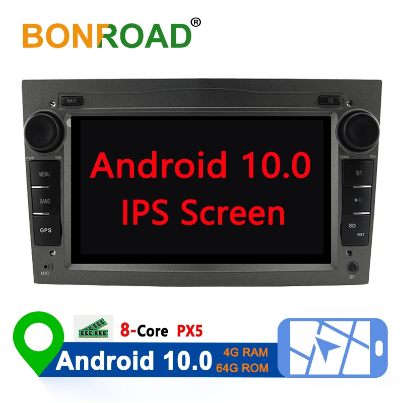 Bonroad 2Din Android 10,0 Автомобильный мультимедийный плеер для Opel Astra Vectra Antara Zafira Corsa радио gps Навигация стерео приемник