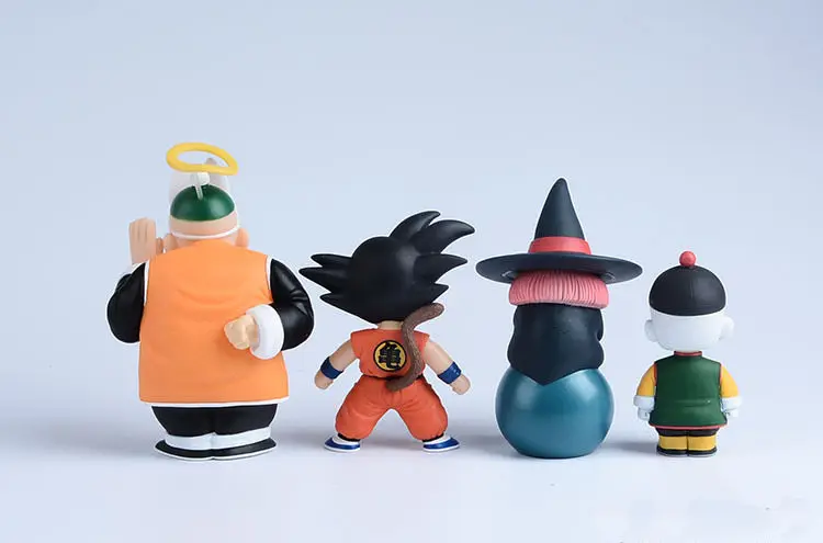 [TOP] 4 шт./лот аниме 10 15 см Super saiyan Z Sun Goku Master Roshi Gohan набор игрушек ПВХ экшн фигурка