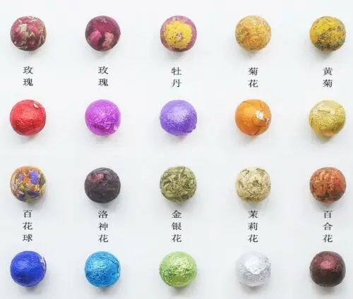 

Handmade 10 Kinds Chinese Mix Blooming China Tea Ball Flowering Tea Buds Balls 500g ( FULL BUDS)