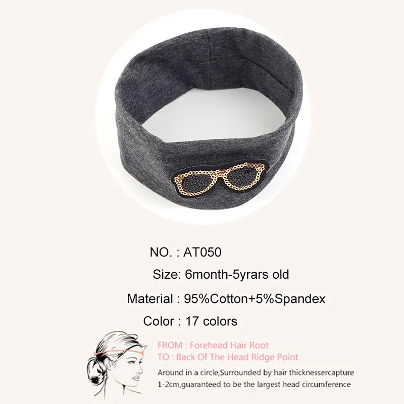 Повязка на голову для девочек и мальчиков однотонная хлопковая| |