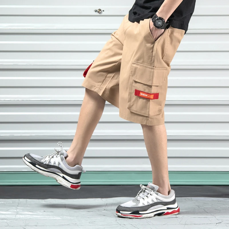 Шорты мужские до колена уличная одежда модные короткие штаны с принтом в стиле