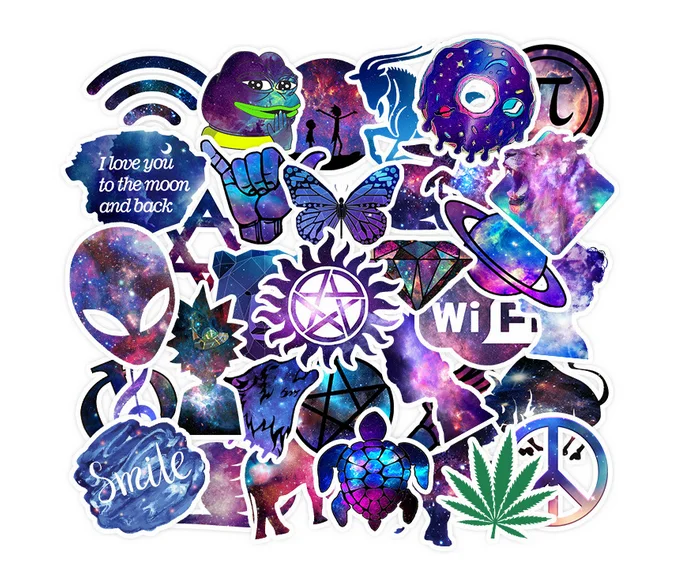 35pcs/Lot Vsco Sticker for Kids Anime Laptop Stickers Pack Skateboard Motorcycle Girl Toys Children Cool Animal | Игрушки и хобби