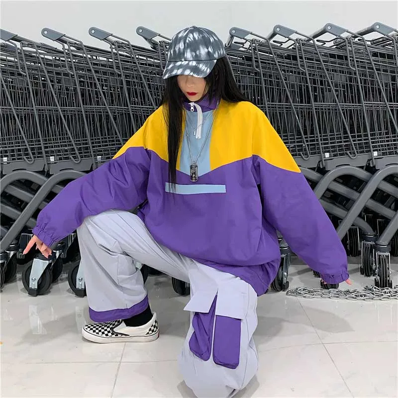 NiceMix комплект из 2 предметов, свитшот для женщин Harajuku, спортивный свитер с вышивкой, толстовки в стиле хип-хоп, повседневное пальто, топы, женские толстовки, пуловер