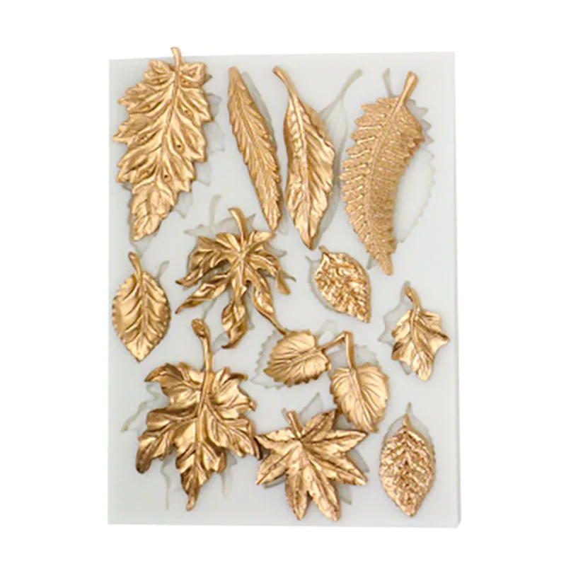 

Leaf silicone cake mold fondant mold cake decorating tools chocolate gumpaste mold wedding love cake decorating