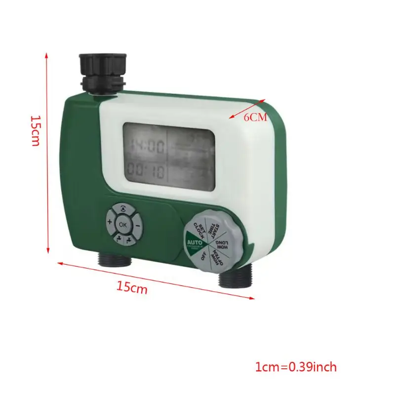 Двойной выход сада полива таймер орошения контроллер автоматический