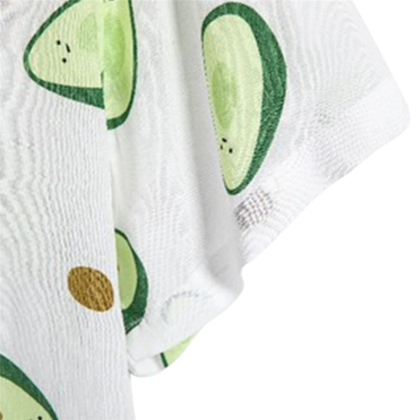 

Avocado Print White Shirt Men's Clothing Hawaiian Shirts Loose XXXL Blouse Korean Clothes Short Sleeve Casual Male Top Shirt