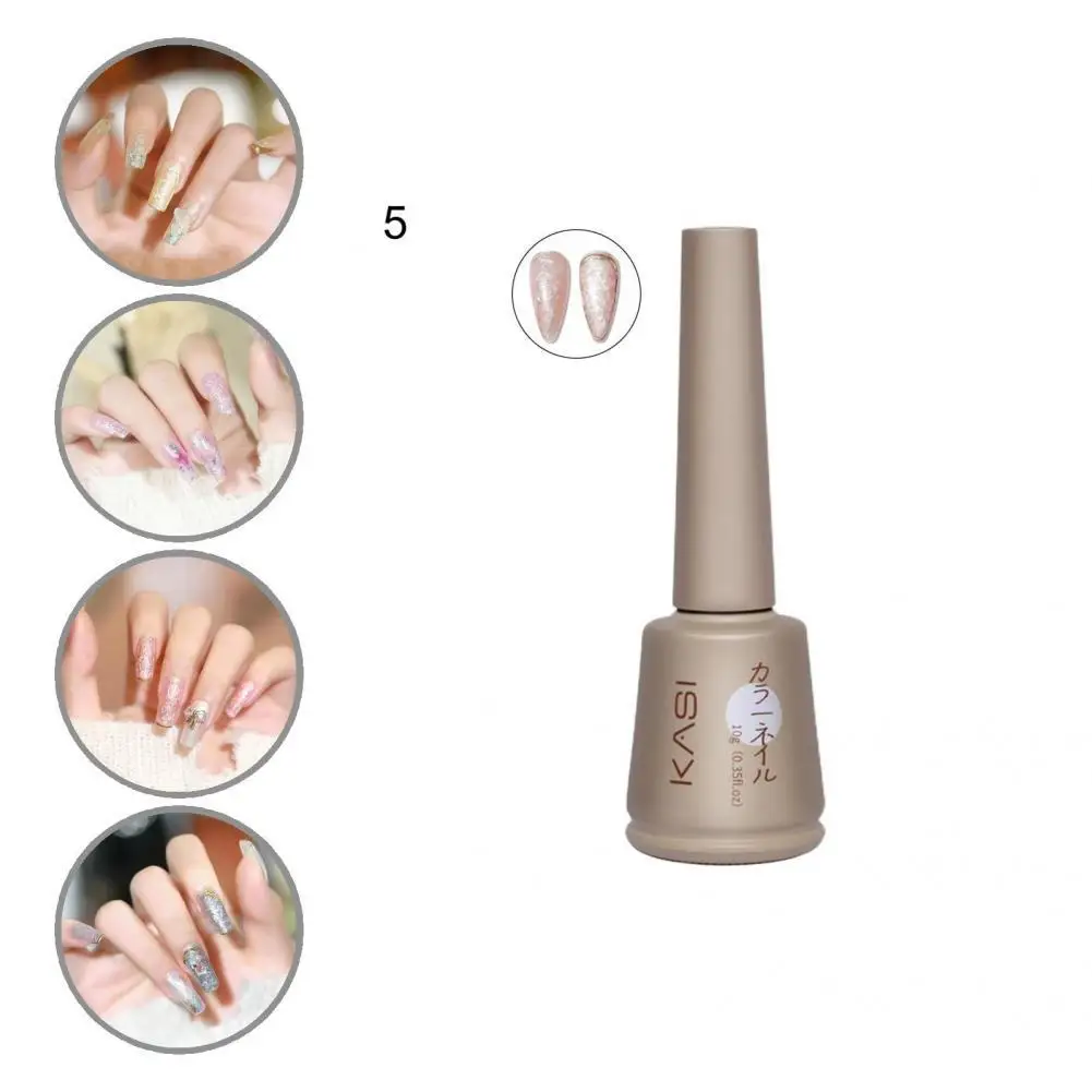 

10g Functional Easy to Operate Flicker Reflective Glitter Nail Art Polish for Women Nail Varnish Beauty Nail Polish