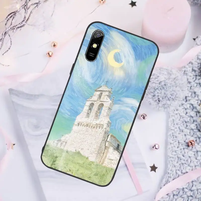 

Art oil painting illustration beautiful Phone Cases For Xiaomi Mi Redmi Note 7 8 9 pro 8T 9T 9S 9A 10 Lite pro