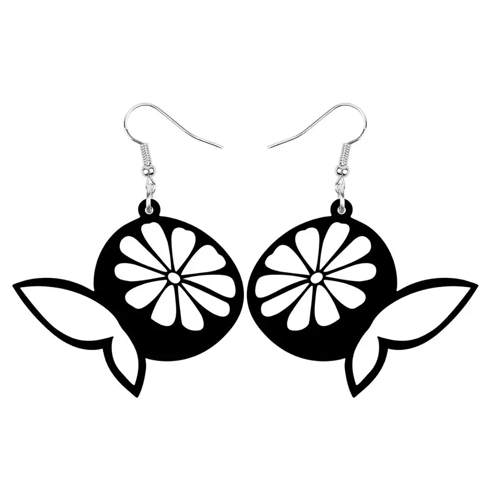 Акриловые большие полые ломтики лимона ARWA украшения для женщин подростков детей