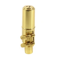 muslady 7c soprano saxophone mouthpiece flute head accessories brass material with reed cap buckle patch