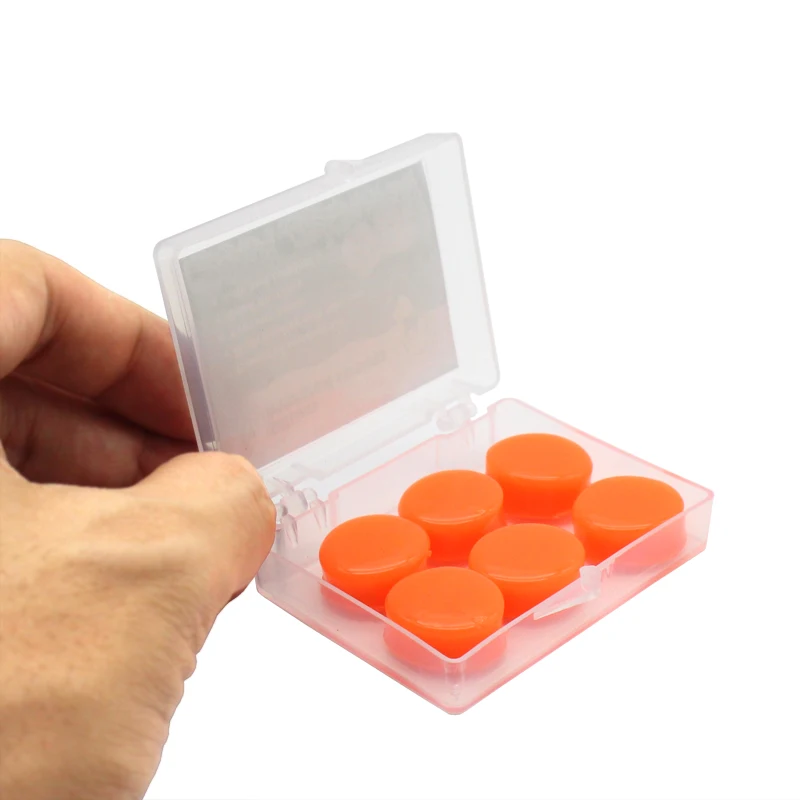 

1 коробок = 6 шт. Водонепроницаемый силиконовая мягкая вода наушники для занятий спортом, защитные ушные вкладыши затычки ушные для плавания ...