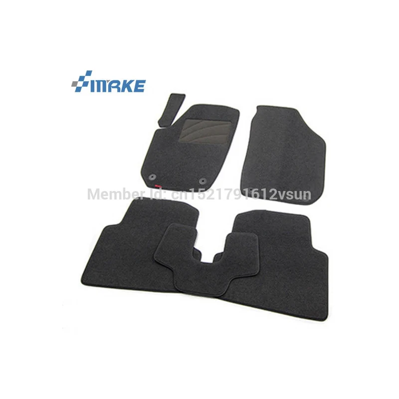 

smRKE For Skoda Fabia Car Floor Mats Carpets Customized Antiskid Hydrophil Fiber Front & Rear Full Set LHD RHD