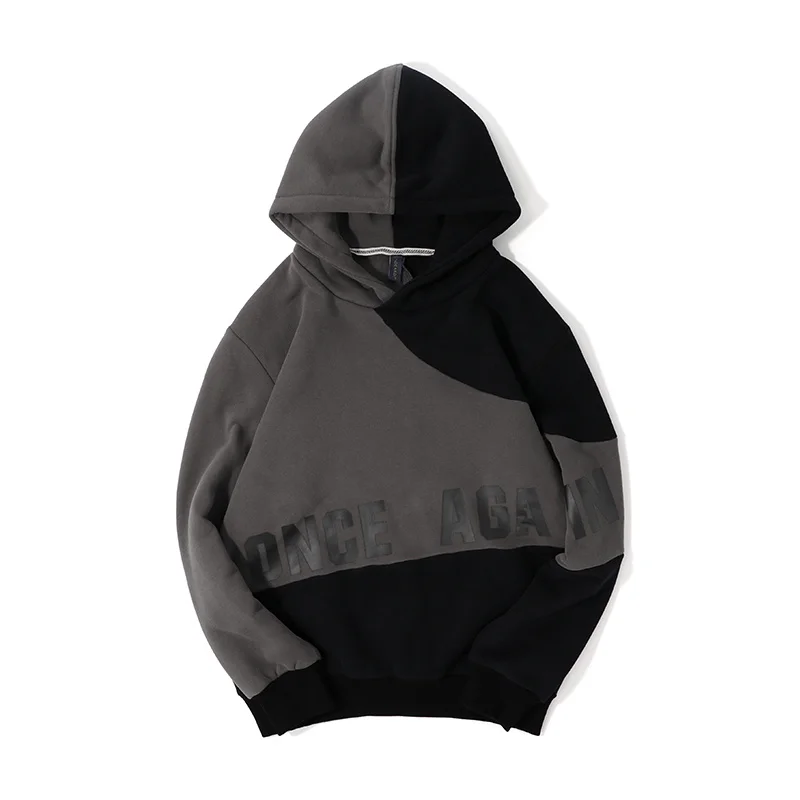 Liketkit зимняя мужская толстовка с капюшоном в стиле хип хоп 2019 принт неровный цвет